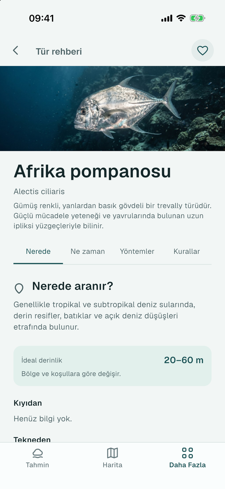 Av Rehberi’nde bir tür sayfası: yaşam alanı, yem ve zaman bilgisi (build 1.0.0-1-20261016)